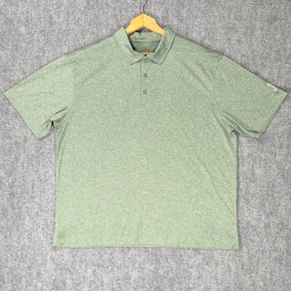 Clique by Cutter & Buck Men's 2XL Green Heather Windmill Golf Performance Polo